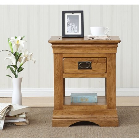French Oak : Tủ Gỗ Sồi 1 Ngăn Kéo Trang Trí